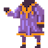 body - Purple Mantle Robe